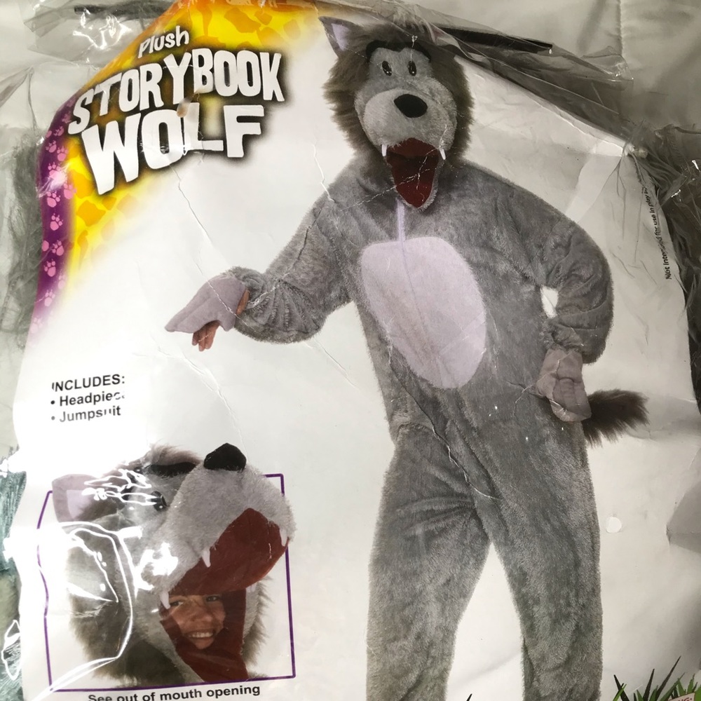 Story book wolf adult costume